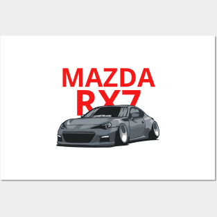 mazda rx7 Posters and Art